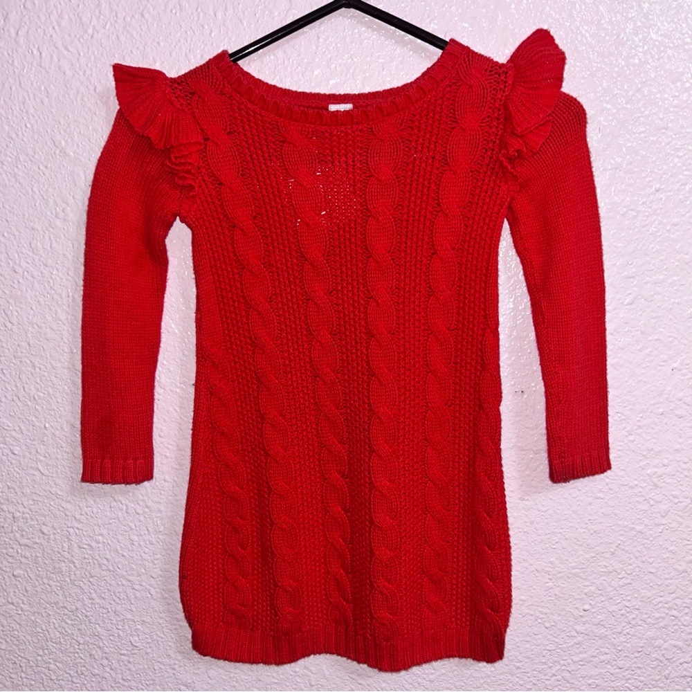 Carter's Red Off-the-Shoulder Sweater
